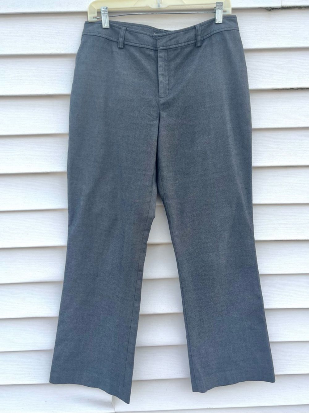 Banana Republic Martin Fit Cotton Blend Trouser Pants Gray Size 10